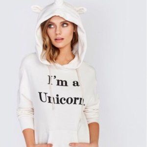 NWOT Wildfox "I'm a unicorn" Hoodie